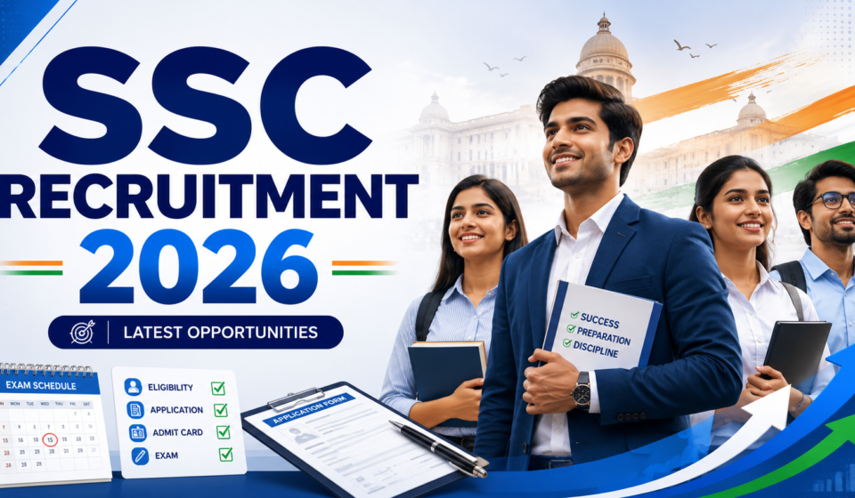 SSC Recruitment 2026 apply online for central government jobs