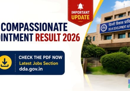 DDA Compassionate Appointment Result 2026