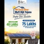 PM Surya Ghar Muft Bijli Yojana rooftop solar panels installed on Indian homes