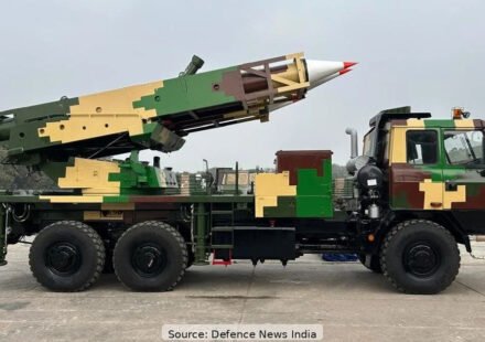 Vayu Astra-1 loitering munition launched from Suryastra rocket launcher for deep strike operations by Indian Army
