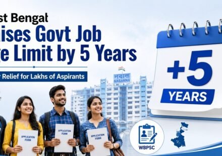 West Bengal government raises upper age limit for state government jobs by five years.
