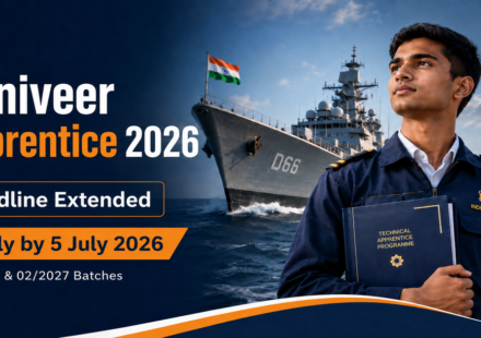Indian Navy Agniveer Apprentice Recruitment 2026 poster with deadline extended to July 5