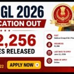 SSC CGL 2026 recruitment notification announcing 12,256 vacancies with application deadline and eligibility details.